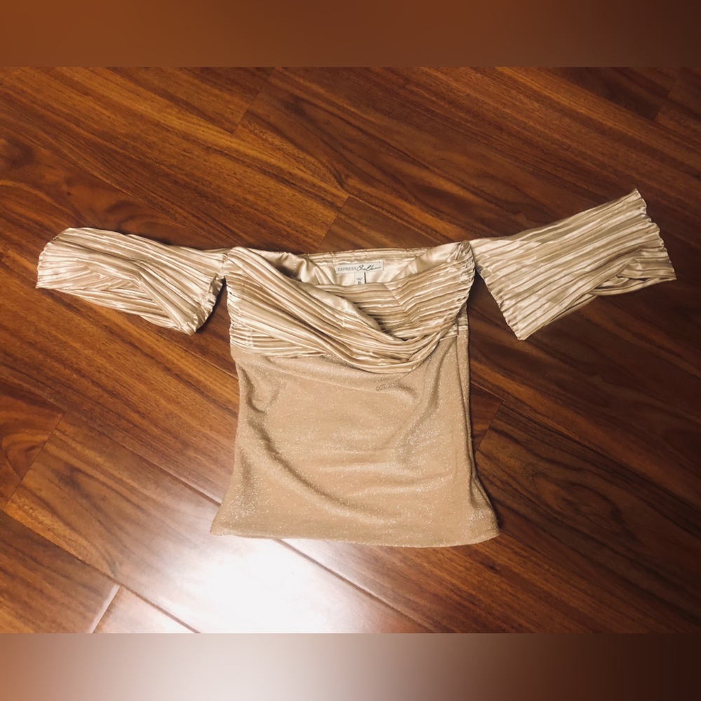 Express One Eleven Tan Women's Top Size XS- great condition
